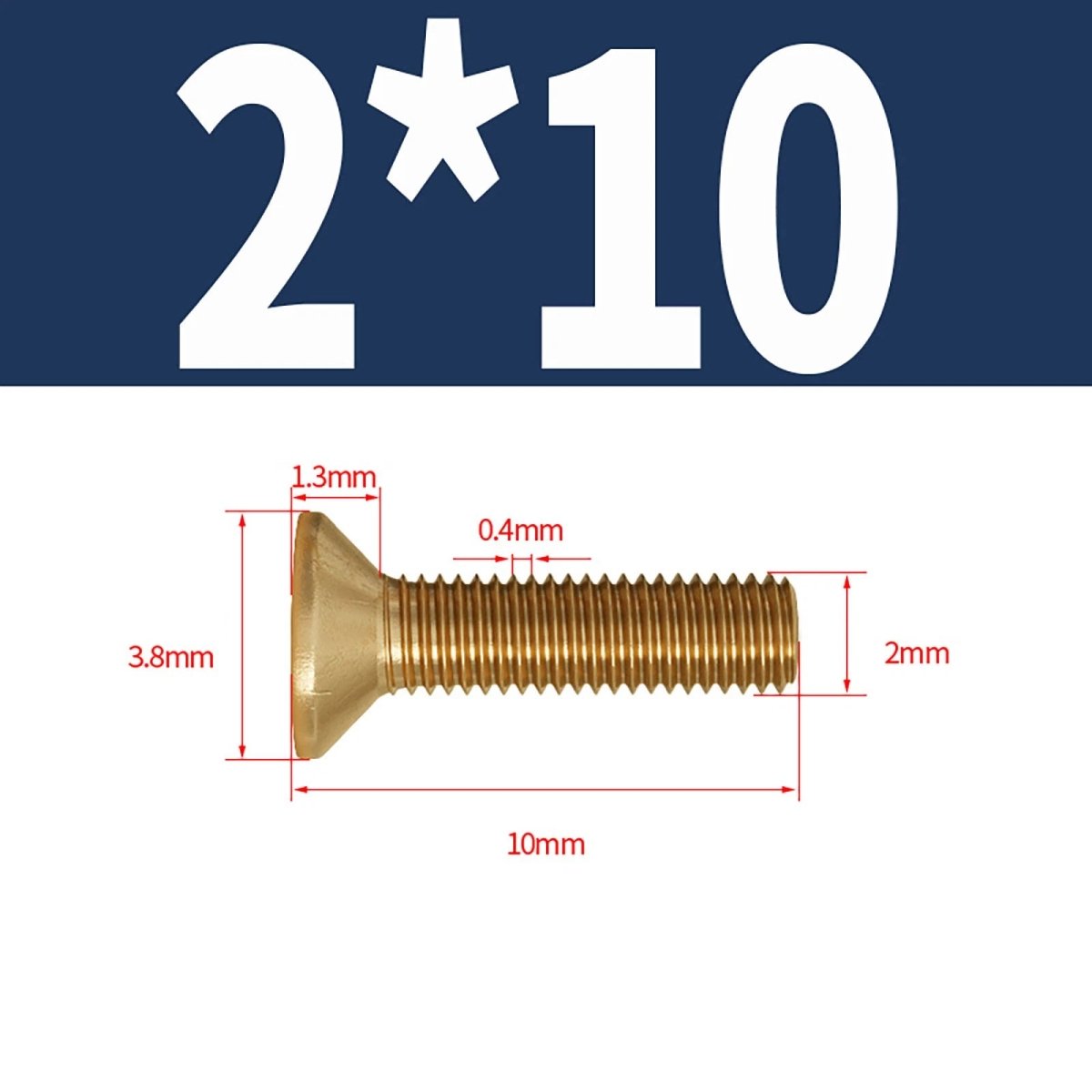 Brass Pozi Countersunk Machine Screws DIN 965 M2 - M8 Flat Head - HomeDIYer