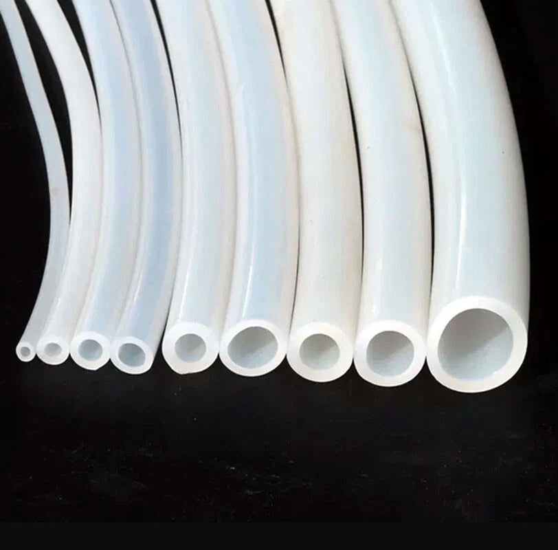 Silicone Vacuum Hose Pipe — White Rubber Tube for Water, Air & Coolant | ID 2mm–38mm