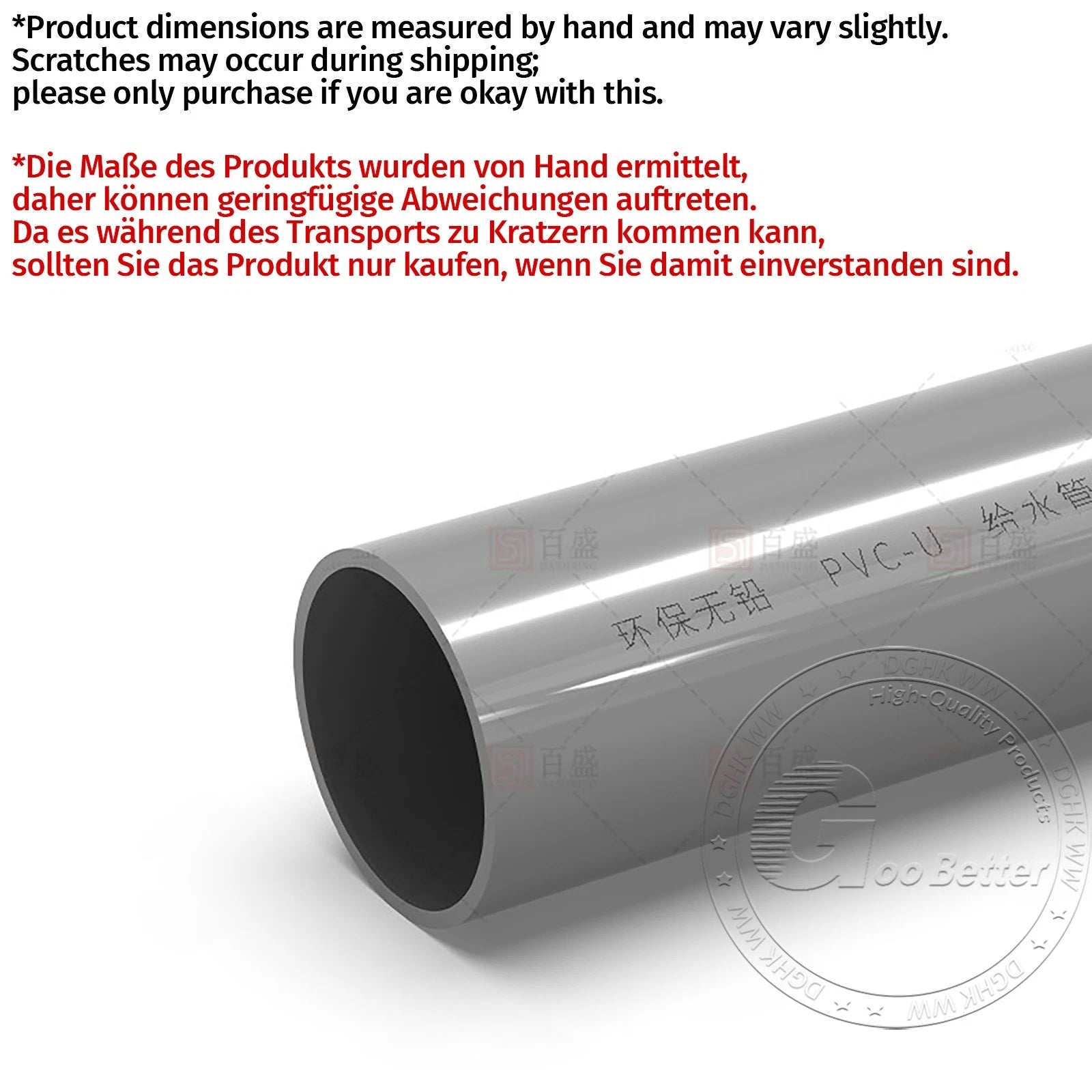 Solvent Weld PVC Overflow Pipe — 16mm to 110mm | White, Grey, Blue | 200mm & 500mm