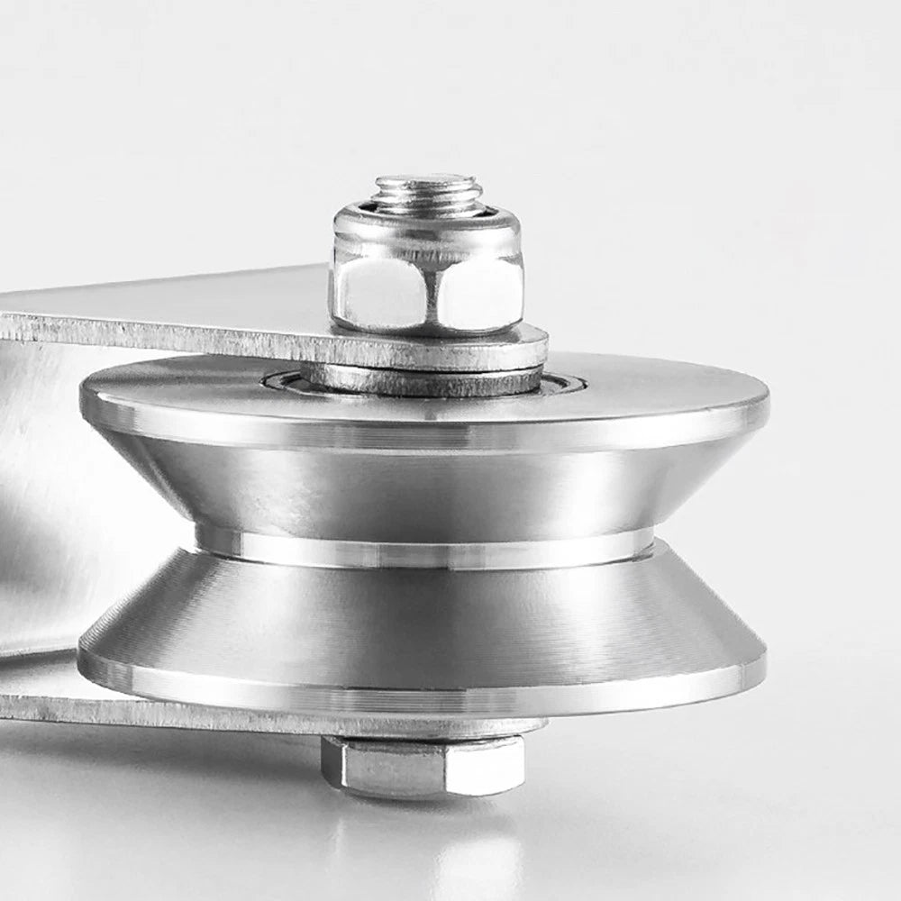 Stainless Steel Pulley U V H Groove Shape Roller Wheels Idler Pulley Wheel Large