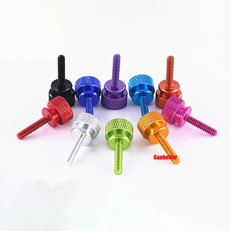 6 - 32 Colored Knurled Thumb Screws – Aluminum PC Case Hand Screws - HomeDIYer