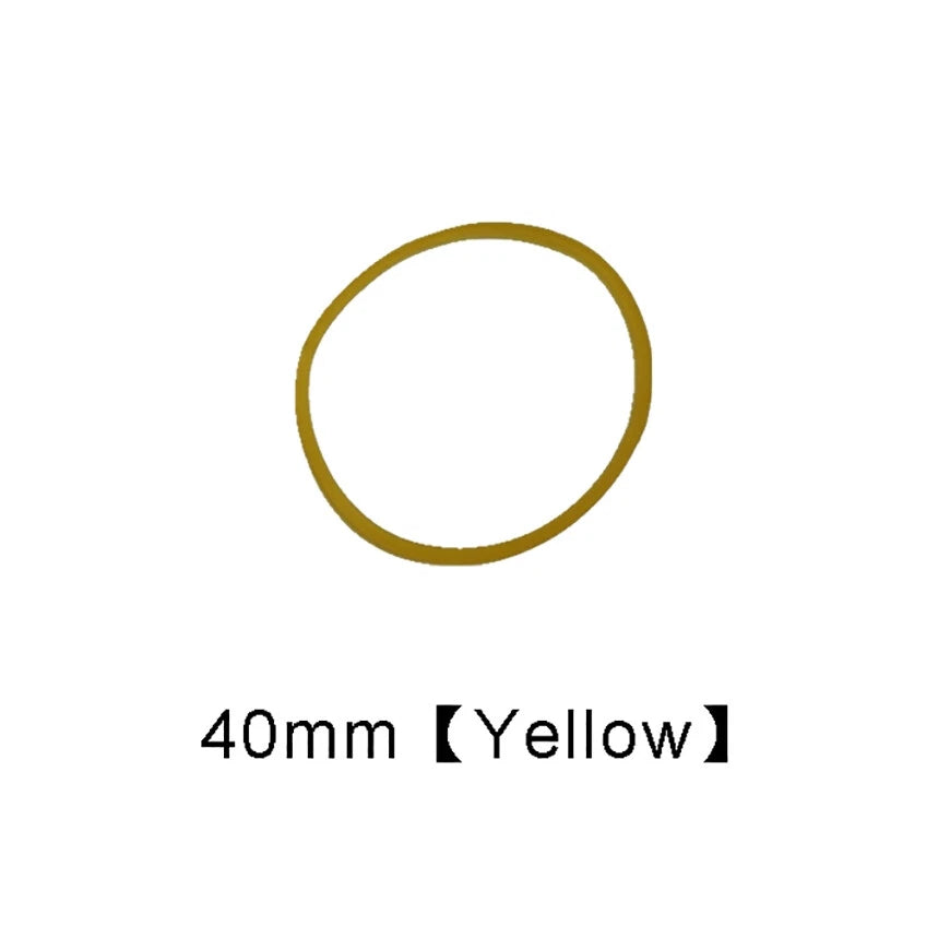 Round Rubber Drive Belts for Pulleys — 15 to 55mm Diameter, Multiple Colors