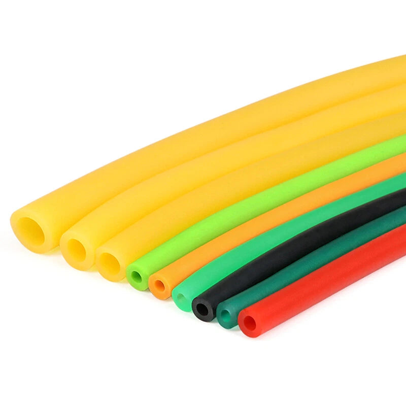 Natural Latex Rubber Tubing — ID 1.6mm to 6mm, Multi-Color, Cut-to-Length