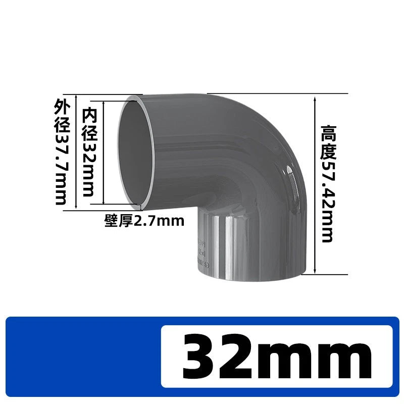 PVC Metric Pipe Fittings for Aquarium & Fish Tank — Straight, Elbow, T-piece, Ball Valve & More