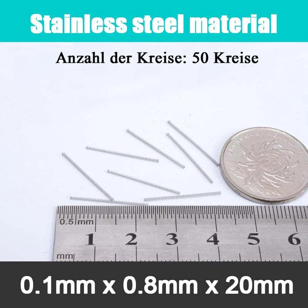 Stainless Steel Compression Springs Steel wire 0.1 mm small coil spring 5-20mm