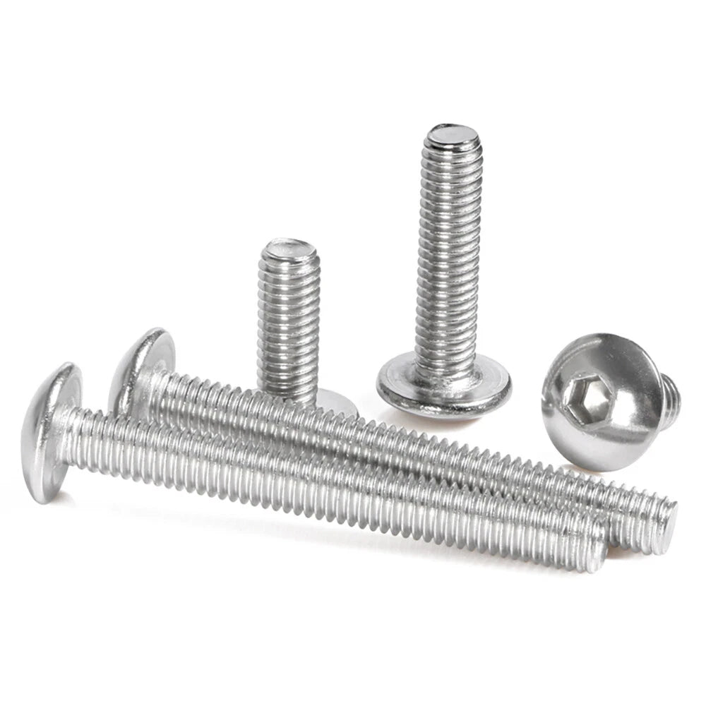 M3–M10 A2 Stainless Steel Truss Head Socket Cap Screws — Hex Allen Drive Machine Bolts