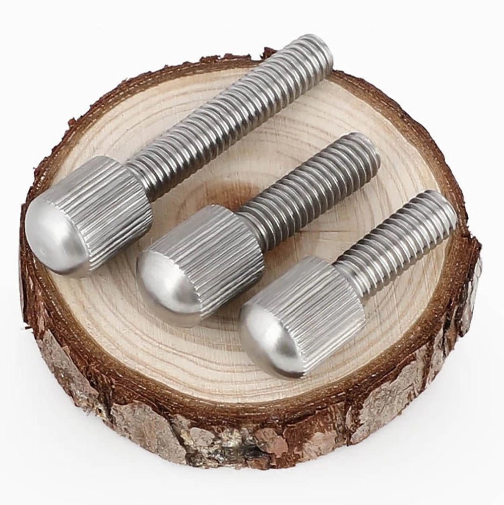 A2 Stainless Steel Knurled Thumb Screws – Small Head, Hand Tighten Fasteners (M2 to M8) - HomeDIYer