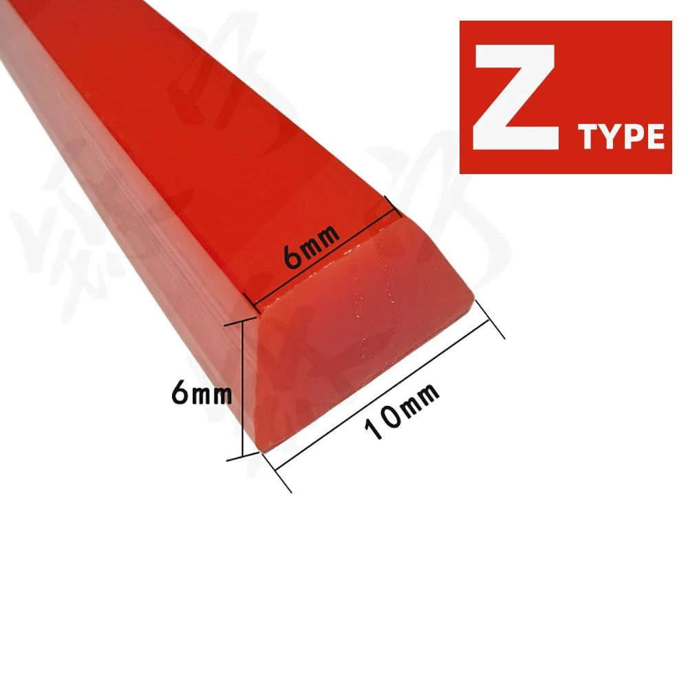 Solid PU V-Belt — Polyurethane Conveyor Drive Belt, Red Smooth, Y/M/Z/A/B/C/D Type