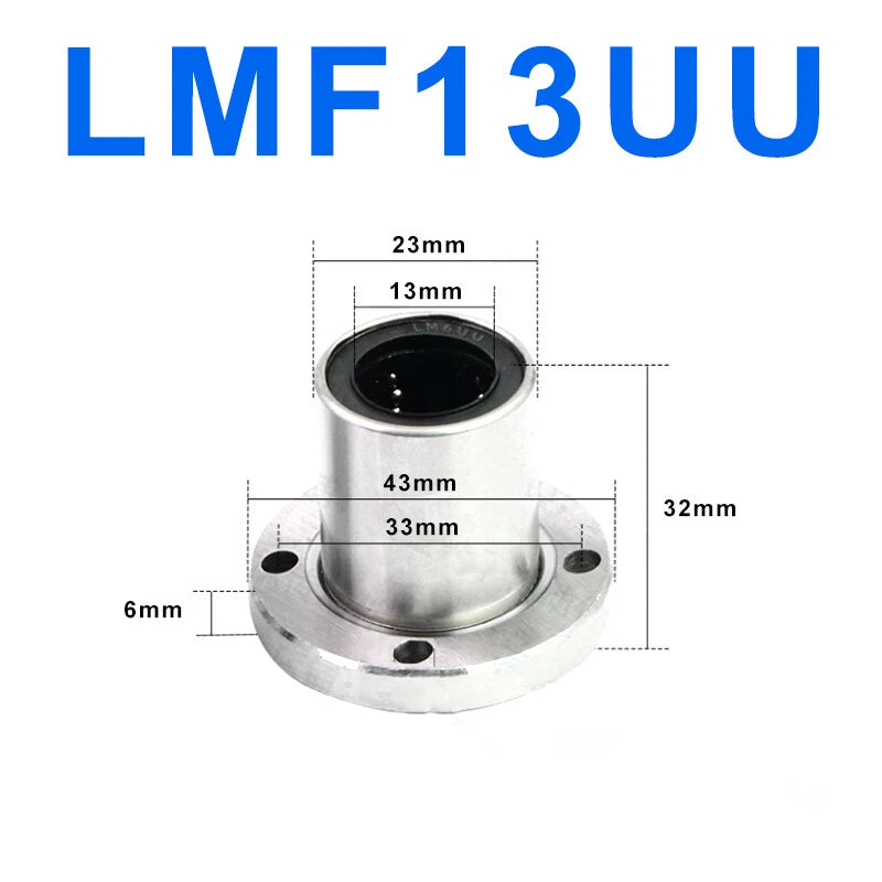 Round Flange Linear Motion Bearings LMF 6UU/8/10/12/13/16/20/25/30/35/40/50/60UU