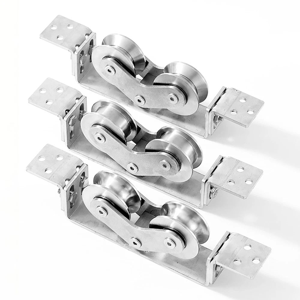 Stainless Steel Pulley Groove 22mm Sliding Door Roller Runner Wheel Track Pulley