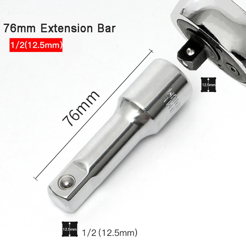 1/2" Drive Socket Adapter - Extension Bar, Ratchet, Socket Wrench, Spanners