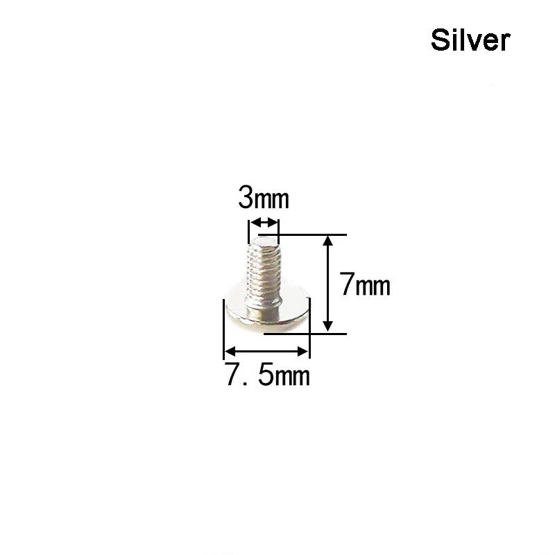 Rivets Base Buckle Iron Screws Leather Craft Grommets DIY Decorative 4/7/9/12mm