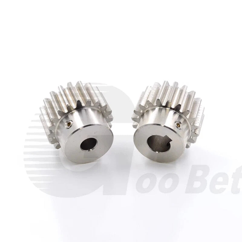 Mod 0.5 1 1.5 2 Precision Spur Gear Stainless Steel with Hub 12 Tooth - 60 Tooth