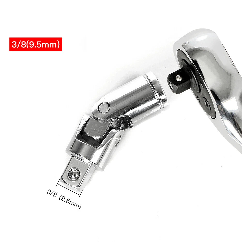 3/8" 6mm-24mm Hex Socket Drive Screwdriver Drill Set Ratchet Wrench Adapter Rod