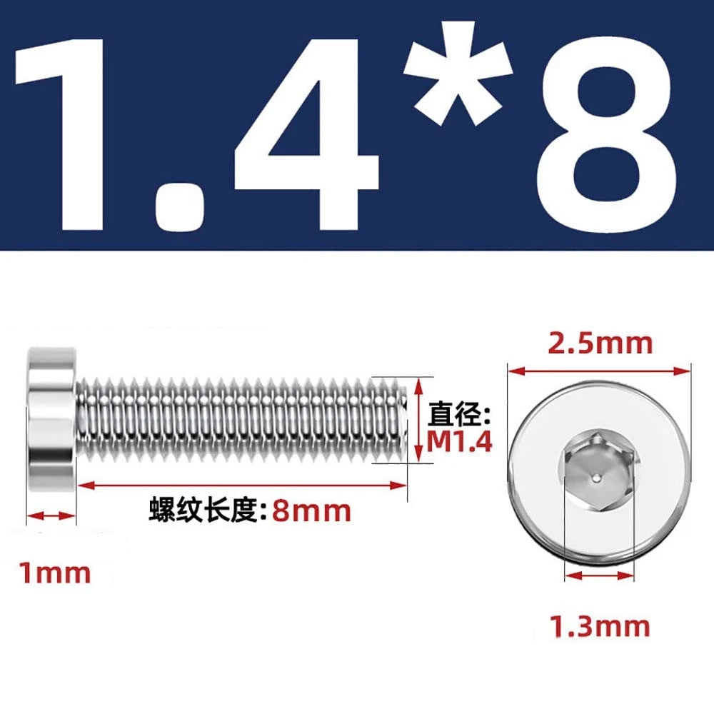 M1.4–M12 Low Head Socket Cap Screws – A2 Stainless Steel, Space‑Saving Design for Tight Clearances