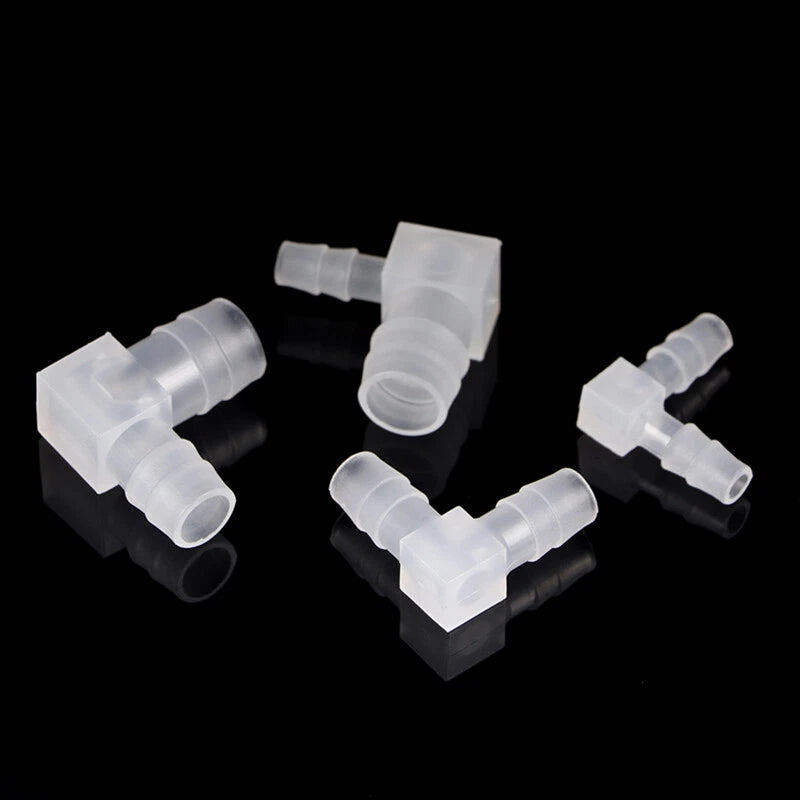 Plastic Hose Connector Splitter X T Y L-Piece Pipe Fittings 1.6mm-20mm