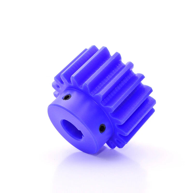 Blue Nylon Spur Gears 1/1.5/2/3Mod Transmission Gear 12-60T With Step Motor Gear