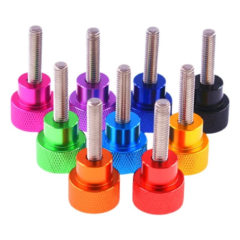 3/8 - 16UNC Knurled Thumb Screws – Aluminum Shank + Stainless Steel Hand Grip (6–100mm Lengths) - HomeDIYer