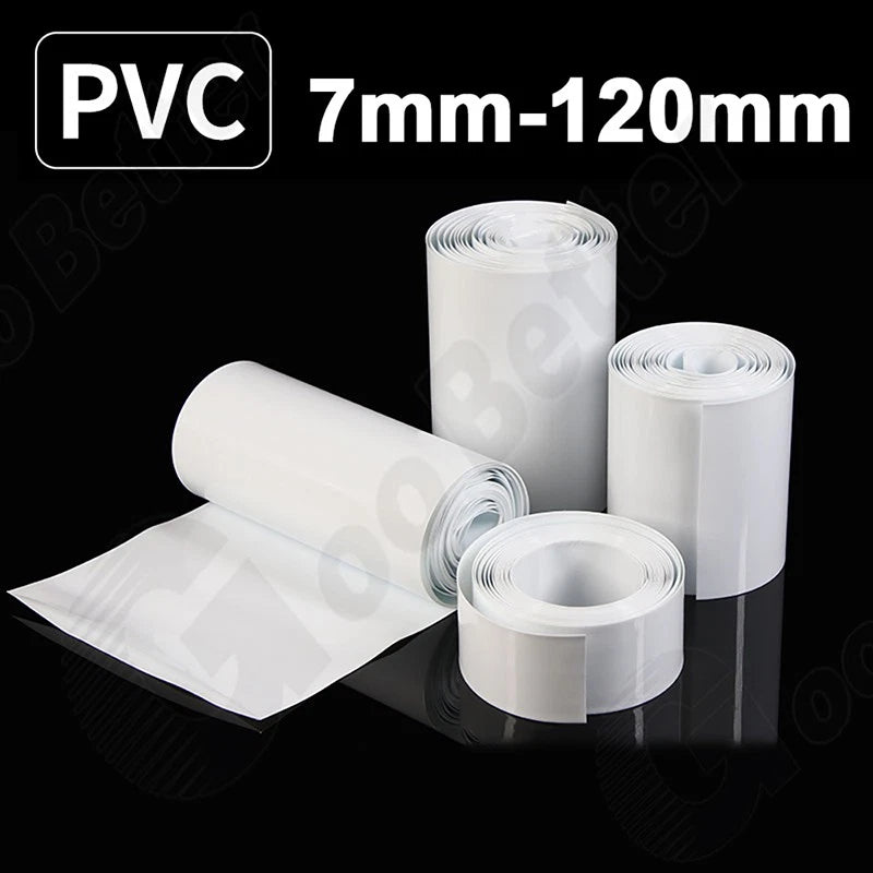 PVC Heat Shrink Tubing 7mm–120mm | Multi-Color Shrinkable Film Insulation Sleeve