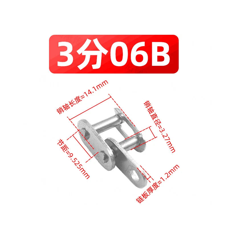 A2 Stainless Steel Roller Chain Link Fast Post Fully& Half Chain Connected Joint