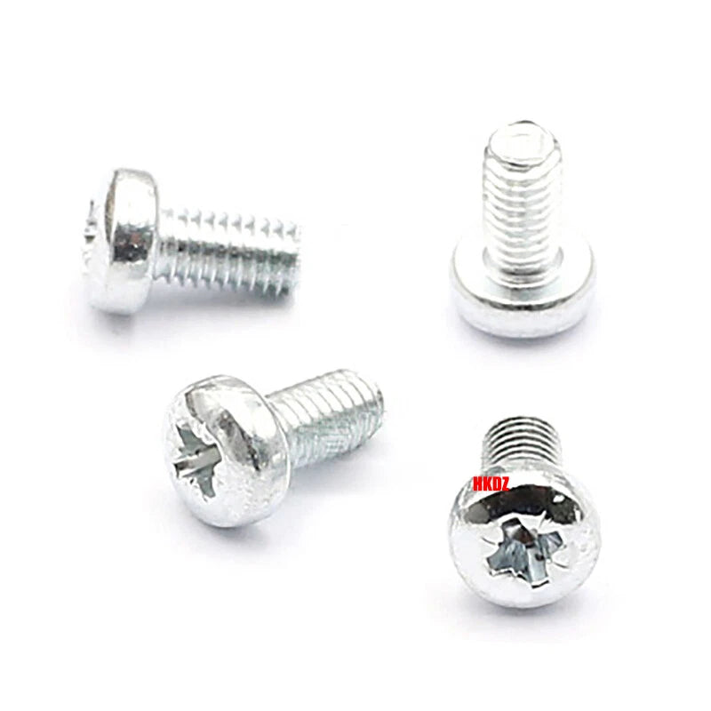M3 Phillips Umbrella Round Head Machine Screws – Carbon Steel / 304 Stainless, 4–10mm, Multi Finishes