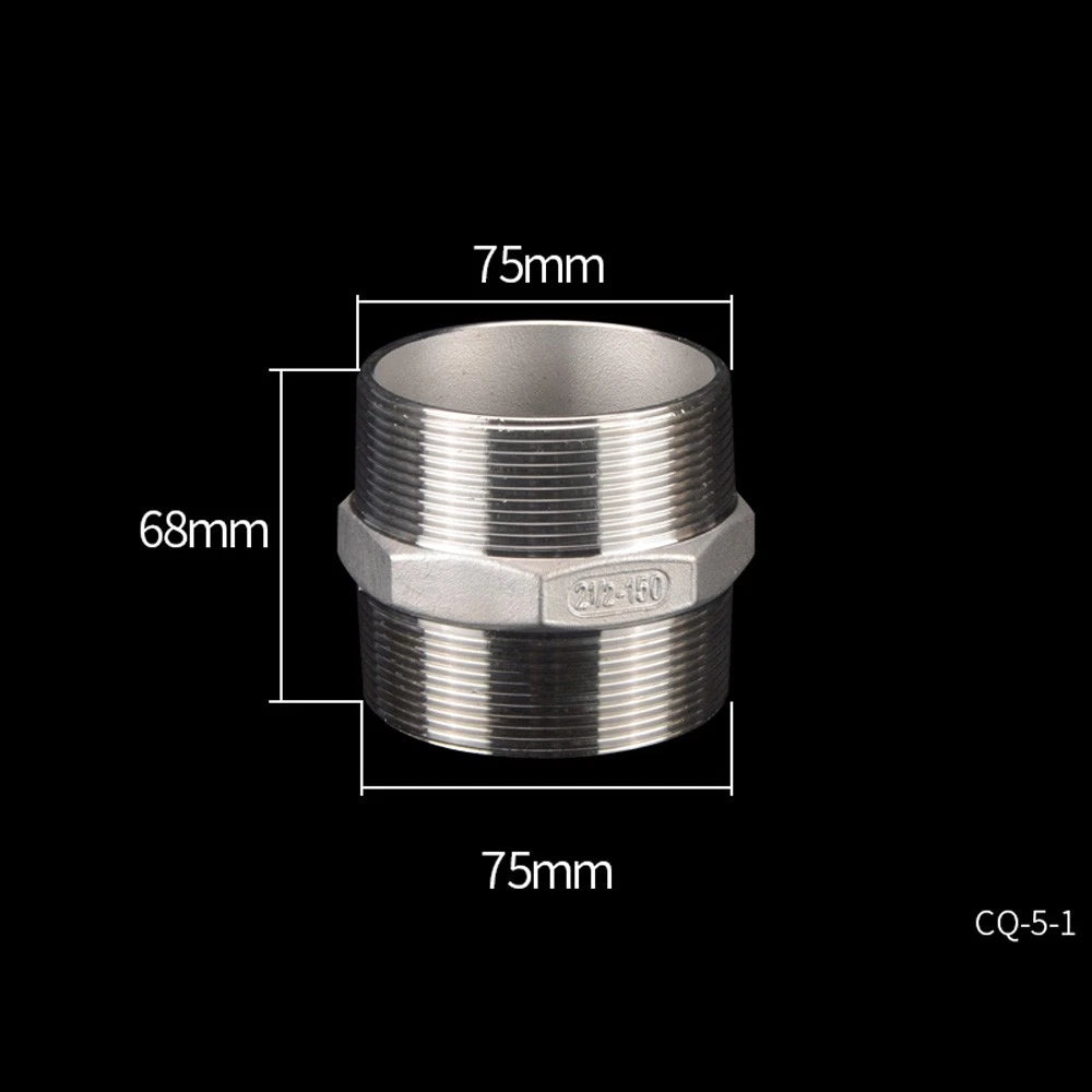 Stainless Steel Threaded Pipe Reducer Nipple — BSP Male to Male Fitting