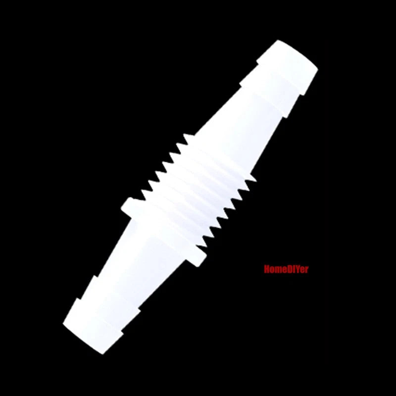 Plastic Barbed Hose Reducer Connector — Straight Thread Joiner for Air & Water Tube