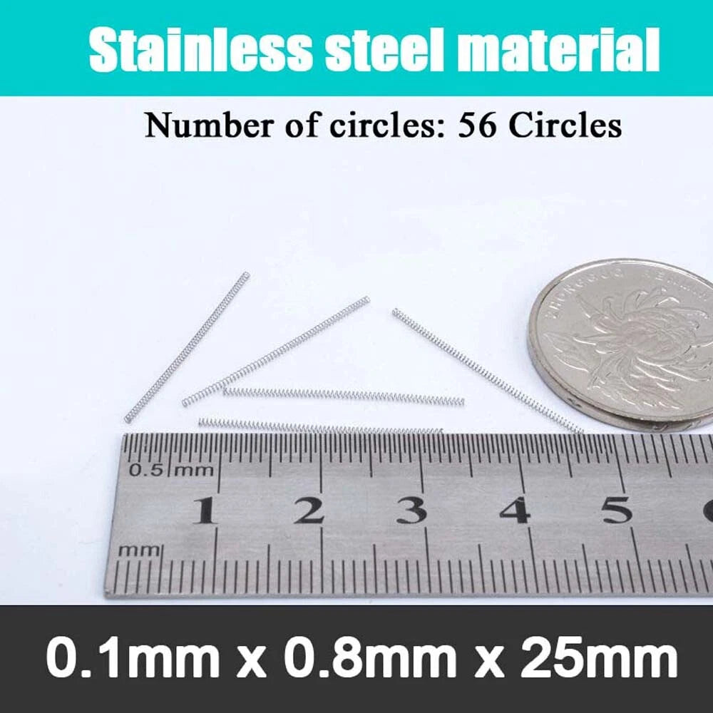 Stainless Steel Compression Springs Steel wire 0.1 mm small coil spring 5-20mm