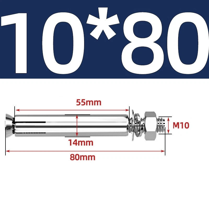 M6-M20 Stainless Steel Concrete Expansion Anchor Bolts – Extra Long