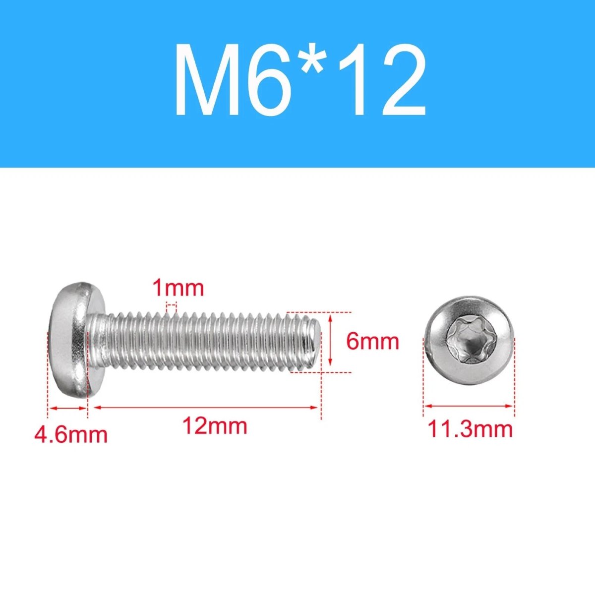 A2 Stainless Steel Torx Pan Head Machine Screws | M1.4 to M10 Six - Lobe Drive - HomeDIYer