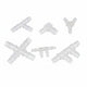 Plastic Hose Connector Splitter X T Y L-Piece Pipe Fittings 1.6mm-20mm