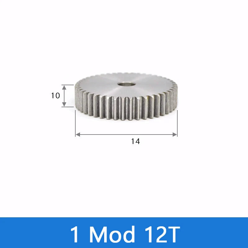 Spur Gear 45# Steel Transmission Gear 1/2 Module 12-160 Teeth Pinion Motor Gear