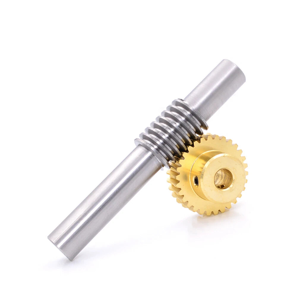 0.5/0.8/1/1.5 Module, 20 to 60 Teeth, Brass Worm Wheel Gear Shaft Hole 4mm-12mm