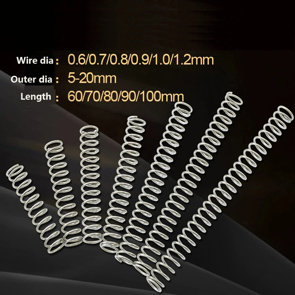 0.7mm Wire Dia 5-11mm Diamete L= 60-100mm Small Springs Compression Spring Steel