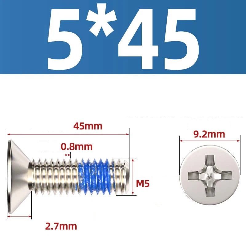 M1.2–M6 Phillips Flat Head Machine Screws | Carbon Steel | Black & Nickel Plated - HomeDIYer