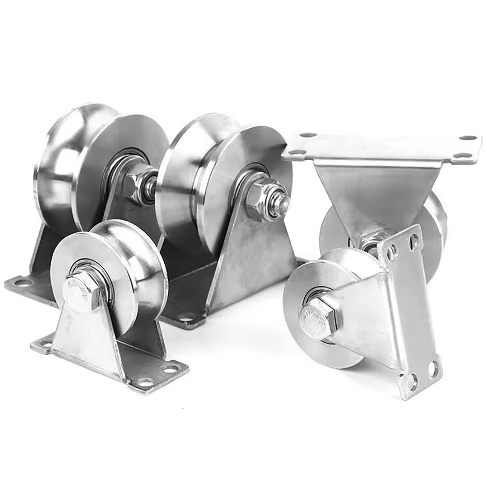 48 58 68 Pulley U V H Groove Shape Roller Wheels Idler Pulley Wheel Crane Roller