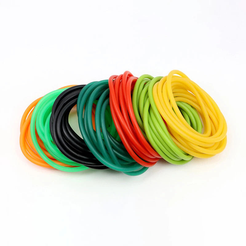 Natural Latex Rubber Tubing — ID 1.6mm to 6mm, Multi-Color, Cut-to-Length