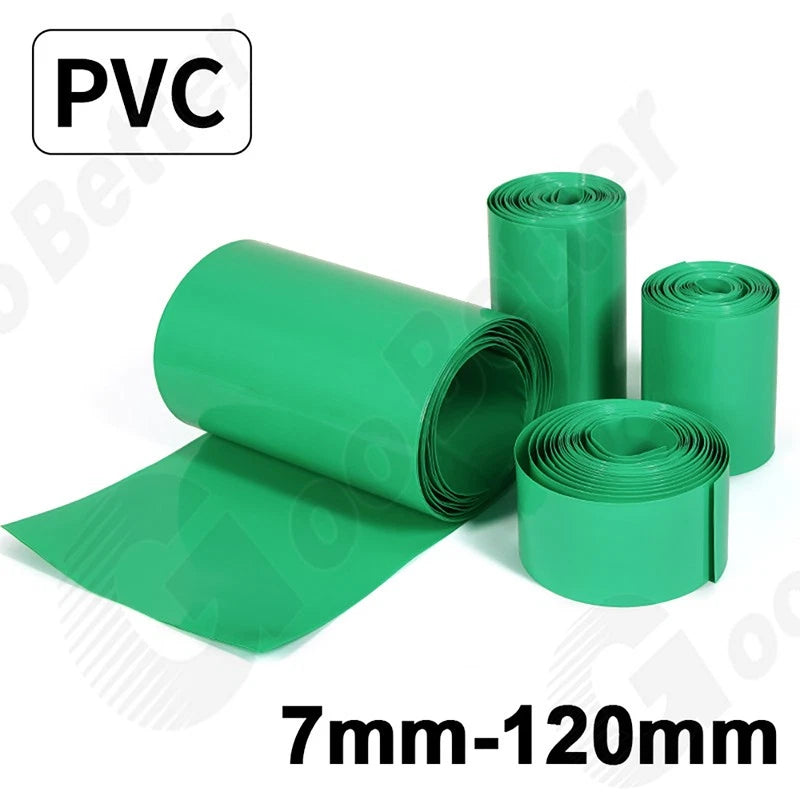 PVC Heat Shrink Tubing 7mm–120mm | Multi-Color Shrinkable Film Insulation Sleeve