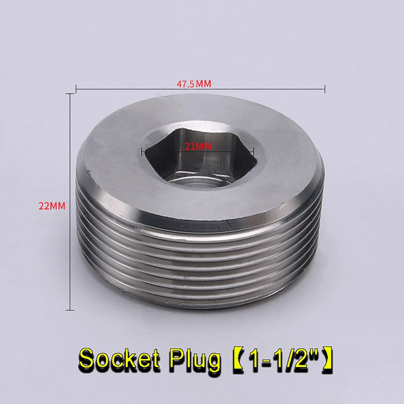 Stainless Steel BSP Pipe Fittings – Socket Plug, Hex Plug & Hex Cap 1/4" to 2"