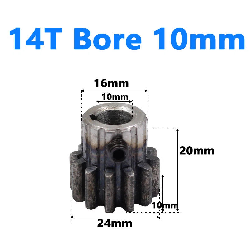 1.5 Module Spur Gear Bore 6/8/10/12/15mm Teeth 10-60 Pinion Pitch 4.71mm