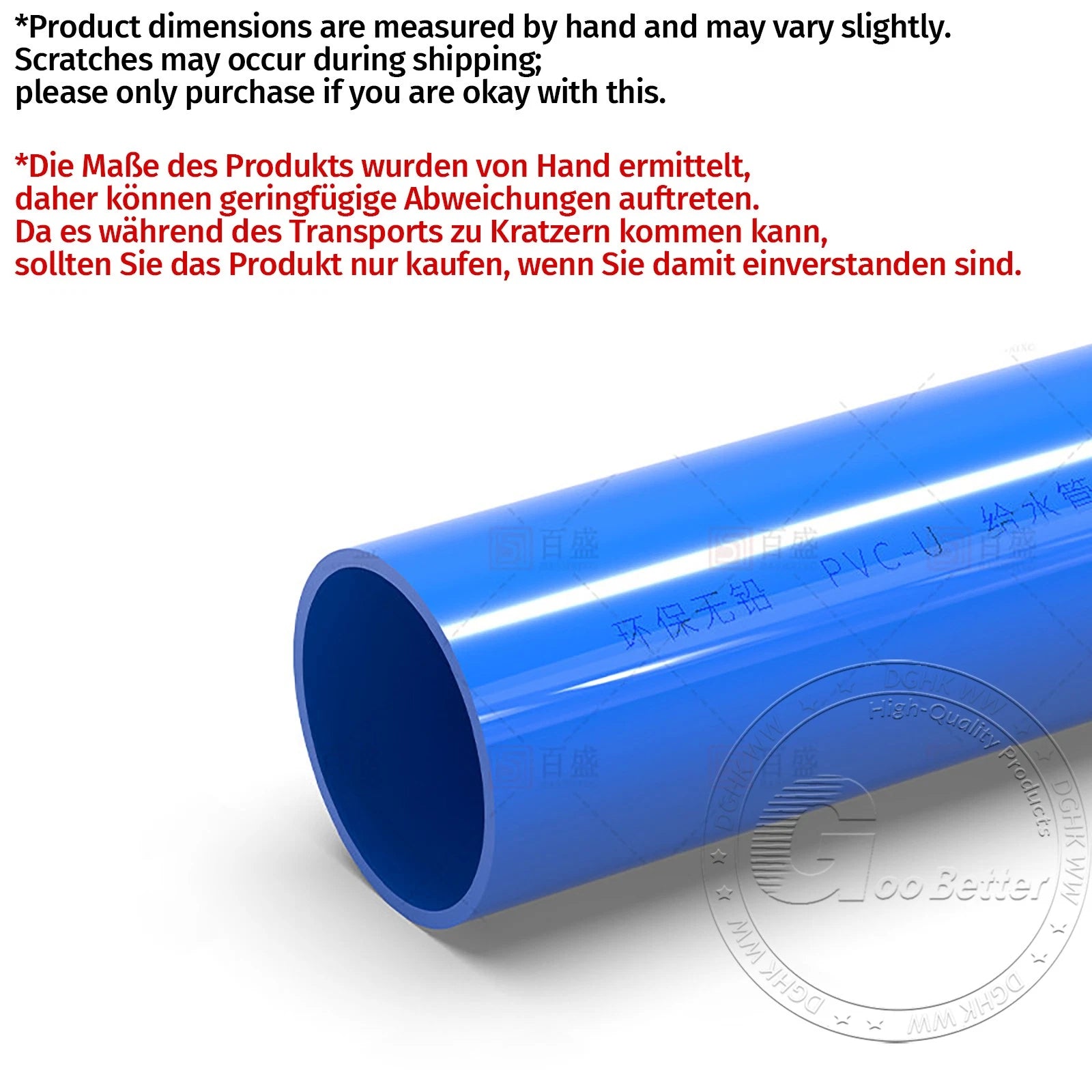 Solvent Weld PVC Overflow Pipe — 16mm to 110mm | White, Grey, Blue | 200mm & 500mm