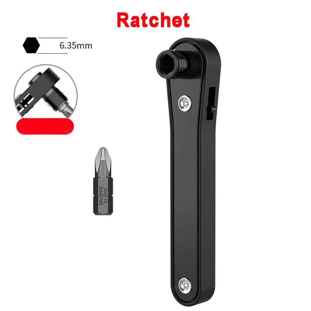 1/4" Screwdriver Bits Kit Angle L-Shape Socket Wrench-Ratchet Screwdriver Set