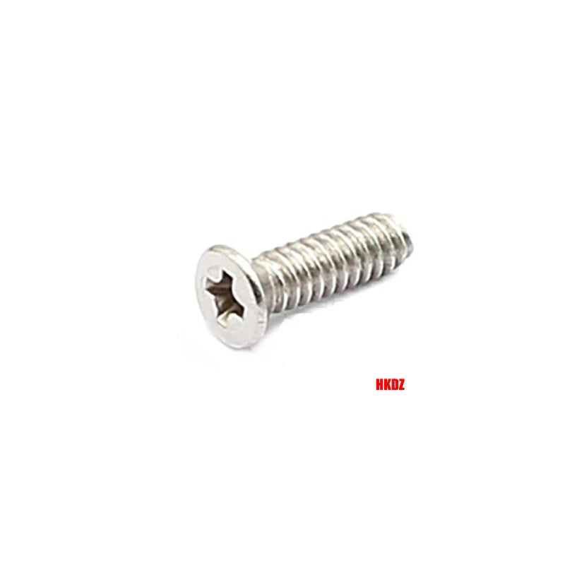 4#40 Countersunk Machine Screws – Phillips or Hex Drive, Stainless or Carbon Steel (Nickel/Black Zinc)