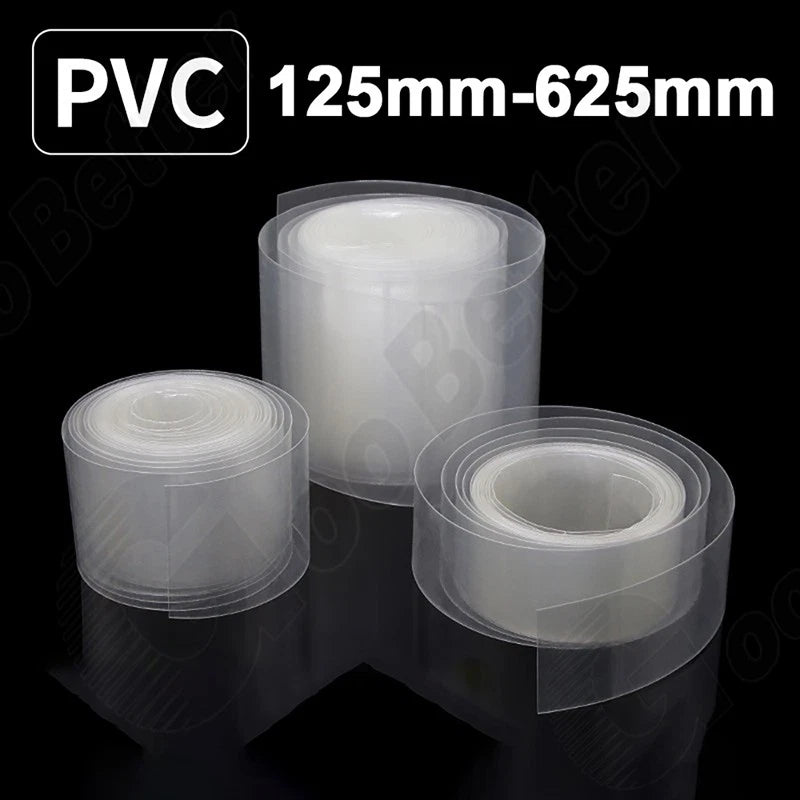 PVC Heat Shrink Tubing 125–625mm | Large Diameter Shrinkable Film Insulation Sleeve