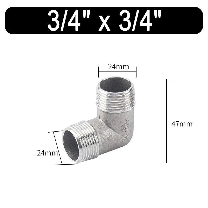 Stainless Steel Reducing Bush BSPT 1/8" to 2" — Male/Female Thread Pipe Fitting A2
