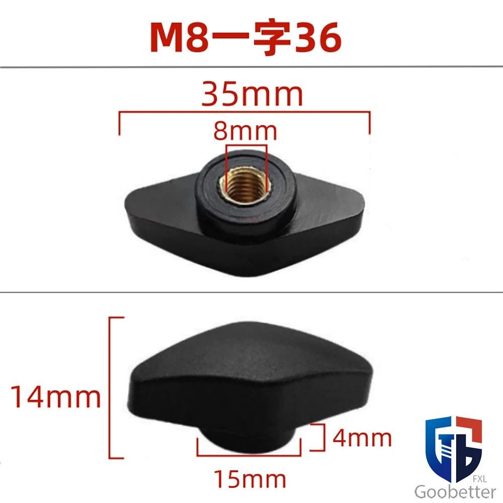 Wing Knob Thumb Screws & Clamping Nuts — M5 M6 M8 M10, D36 / D55 Flange - HomeDIYer