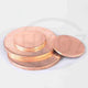 Solid Pure Copper Discs Blanks Round Plate Metal Sheet OD 10-300mm Thick 3.5-6mm
