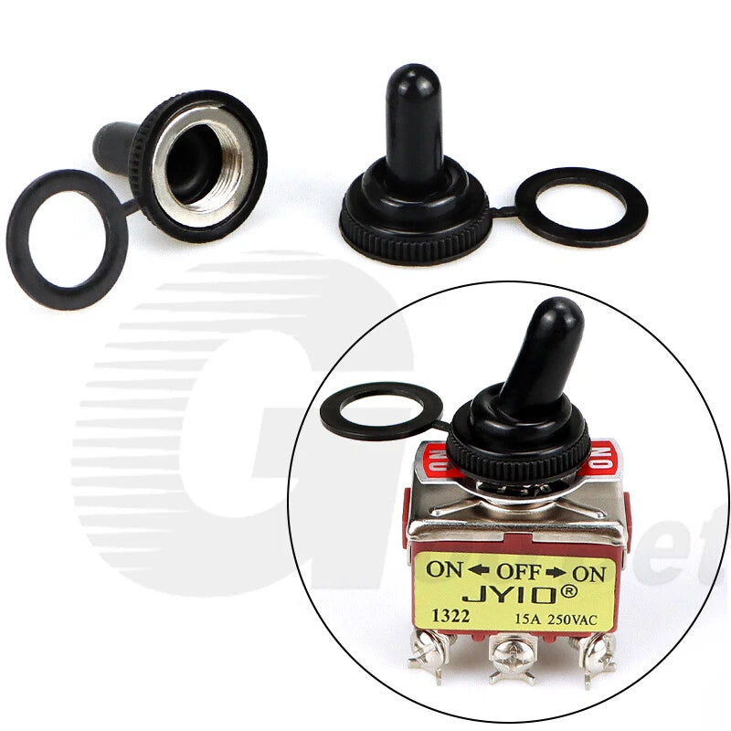 Toggle Switch SPST SPDT DPST DPDT 250V AC 15A — E-TEN & BEM Series with Waterproof Cover