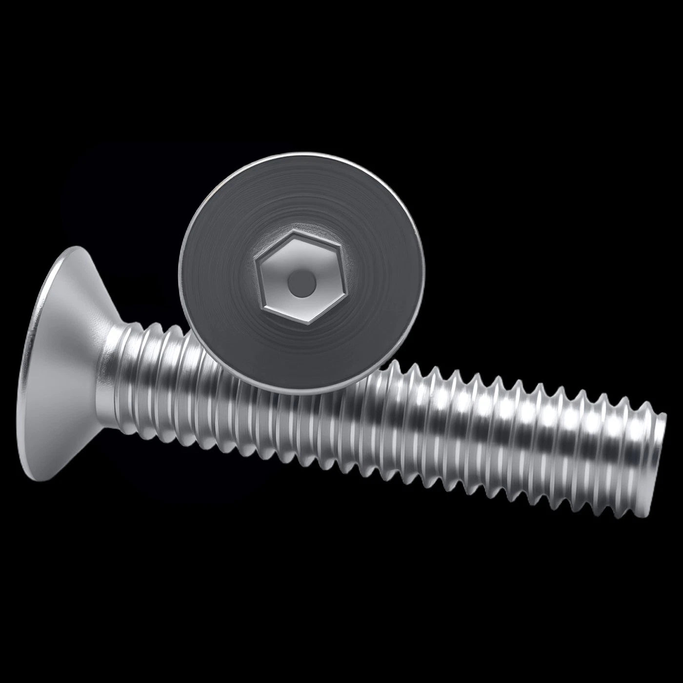 6063 Aluminium Allen Socket Countersunk Screws DIN 7991 — M2 to M8