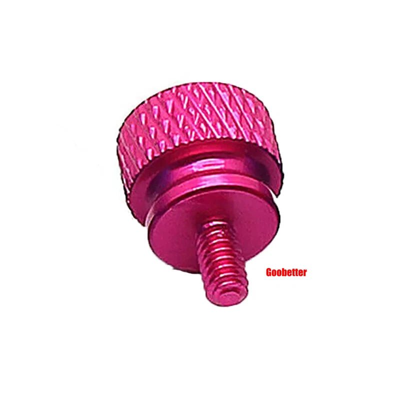 632×6 Color Knurled Thumb Screws – Aluminum Hand Grip Knob Bolts for PC Computer Case (12 Colors) - HomeDIYer